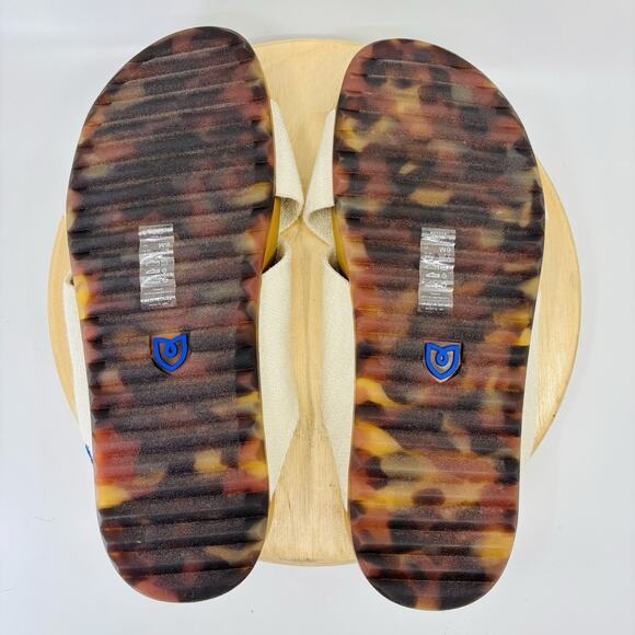 ROTHY'S 'The Weekend' Ivory Criss Cross Slide Sandals Women's Sz. 9 - Picture 9 of 10